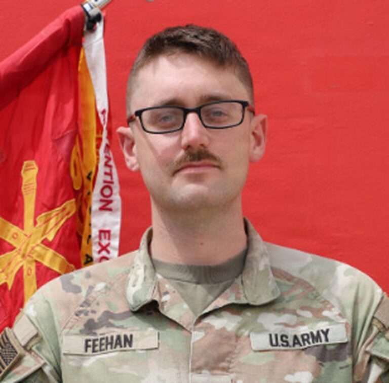 Official U.S. Army portrait of 1st Lt. Tyler James Feehan, 25.
