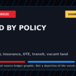 Symbolic BadPD source-ledger graphic for How Detroit Gets Killed By Policy: Taxes, Shutoffs, Insurance, DTE Bills, Flooded Basements, Bad Transit, Vacant Land, And Subsidy-First Politics. Not a depiction of the event, people, victims, suspects, or scene.